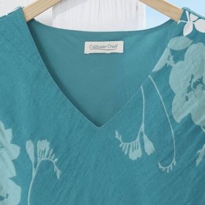 Floral Garland Gauze Dress